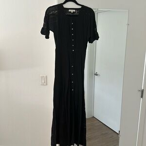 Loveshackfancy Edie Black dress